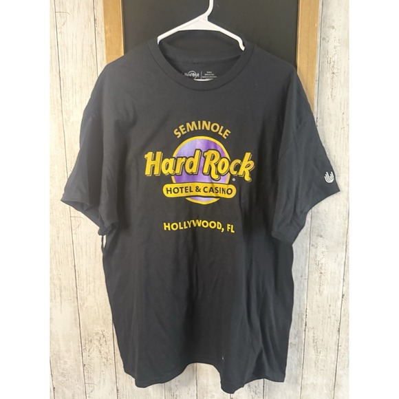 Hard Rock Cafe Other - Hard Rock T Shirt Mens XL Black Hollywood Florida Hotel Casino Short Sleeve